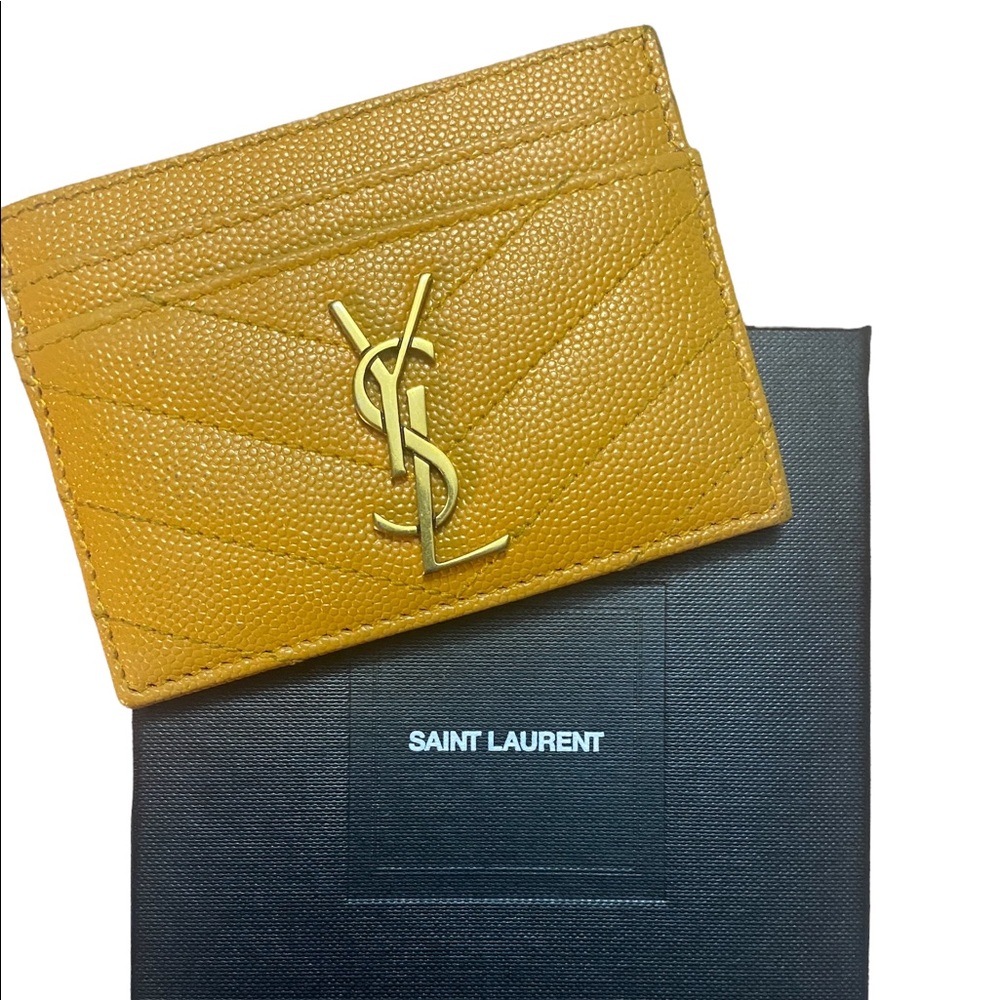 Saint Laurent Cassandre Matelasse Card Holder